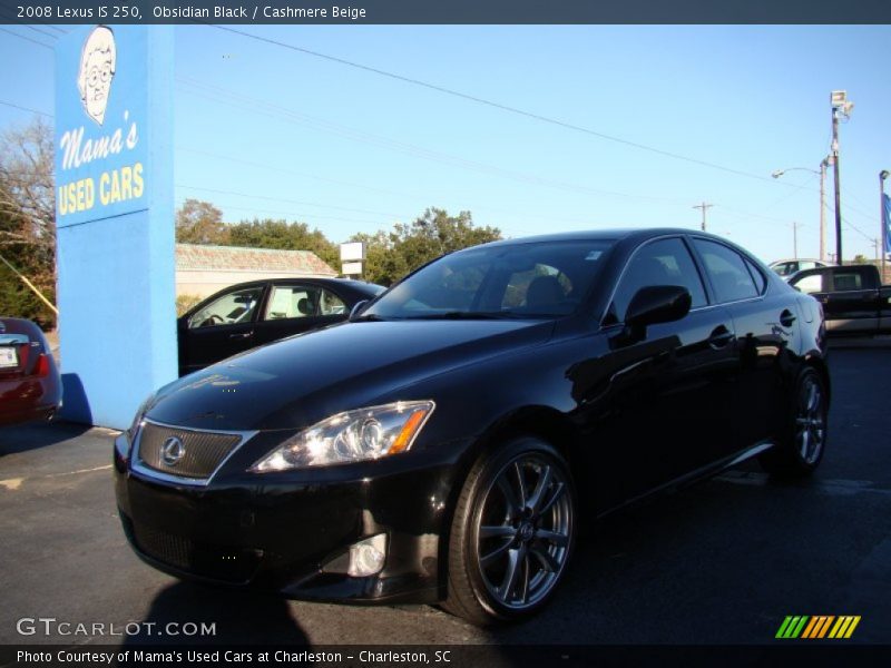 Obsidian Black / Cashmere Beige 2008 Lexus IS 250