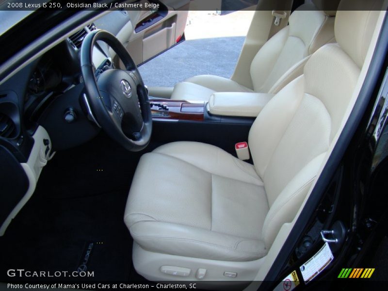 Obsidian Black / Cashmere Beige 2008 Lexus IS 250