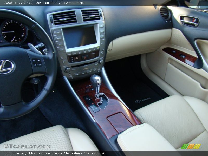 Obsidian Black / Cashmere Beige 2008 Lexus IS 250