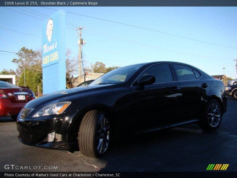 Obsidian Black / Cashmere Beige 2008 Lexus IS 250