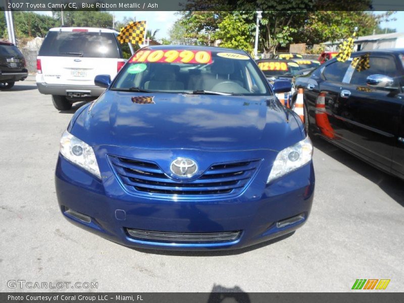 Blue Ribbon Metallic / Ash 2007 Toyota Camry CE