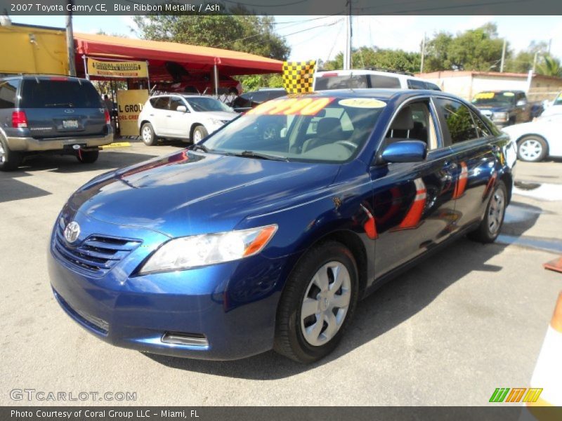 Blue Ribbon Metallic / Ash 2007 Toyota Camry CE