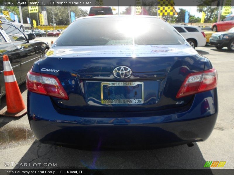 Blue Ribbon Metallic / Ash 2007 Toyota Camry CE