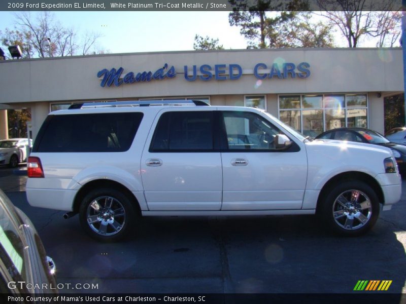 White Platinum Tri-Coat Metallic / Stone 2009 Ford Expedition EL Limited
