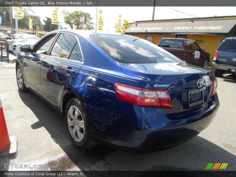 Blue Ribbon Metallic / Ash 2007 Toyota Camry CE