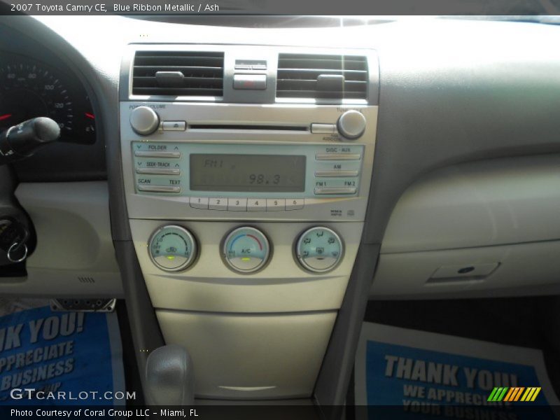 Blue Ribbon Metallic / Ash 2007 Toyota Camry CE