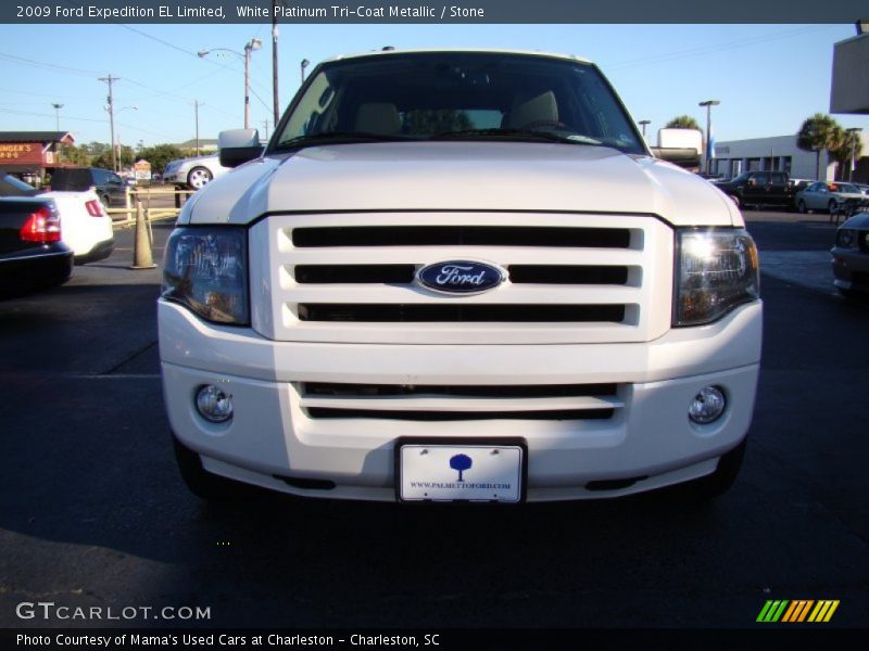 White Platinum Tri-Coat Metallic / Stone 2009 Ford Expedition EL Limited