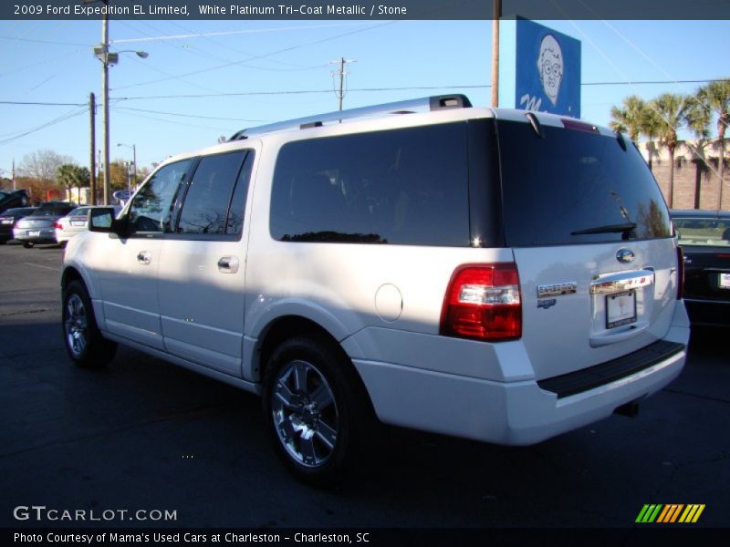 White Platinum Tri-Coat Metallic / Stone 2009 Ford Expedition EL Limited