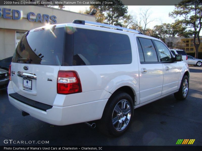 White Platinum Tri-Coat Metallic / Stone 2009 Ford Expedition EL Limited