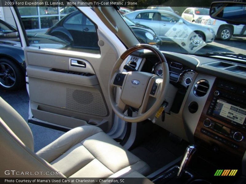 White Platinum Tri-Coat Metallic / Stone 2009 Ford Expedition EL Limited
