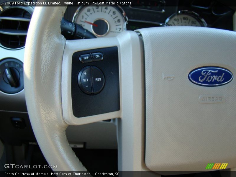 White Platinum Tri-Coat Metallic / Stone 2009 Ford Expedition EL Limited