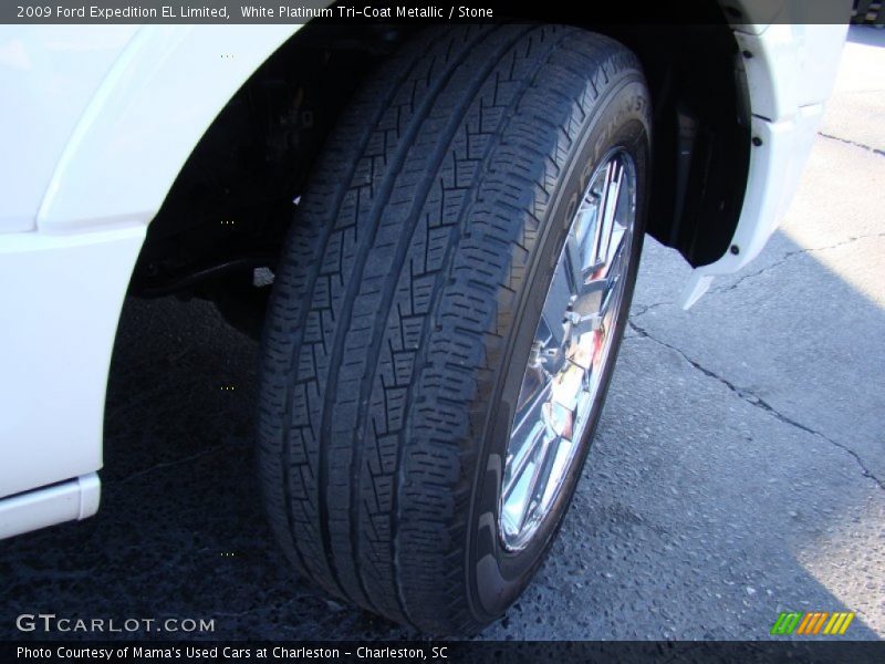 White Platinum Tri-Coat Metallic / Stone 2009 Ford Expedition EL Limited