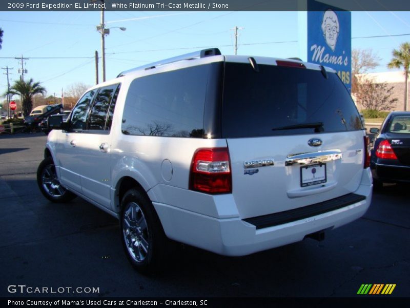 White Platinum Tri-Coat Metallic / Stone 2009 Ford Expedition EL Limited