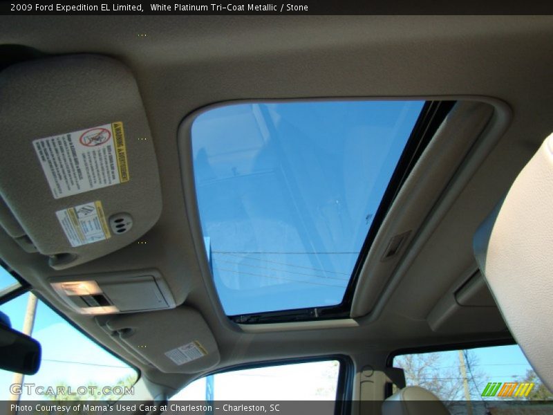 White Platinum Tri-Coat Metallic / Stone 2009 Ford Expedition EL Limited