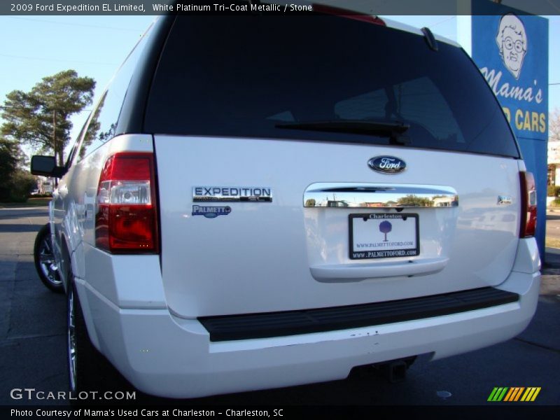 White Platinum Tri-Coat Metallic / Stone 2009 Ford Expedition EL Limited