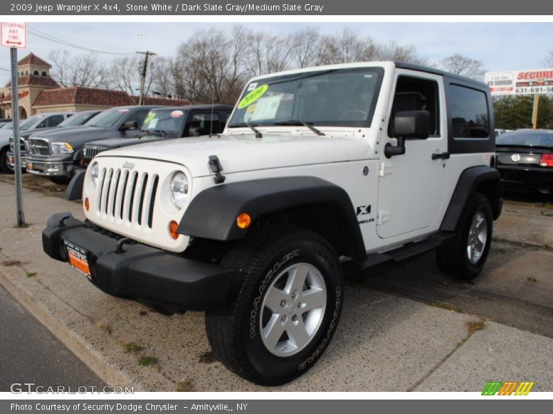 Stone White / Dark Slate Gray/Medium Slate Gray 2009 Jeep Wrangler X 4x4