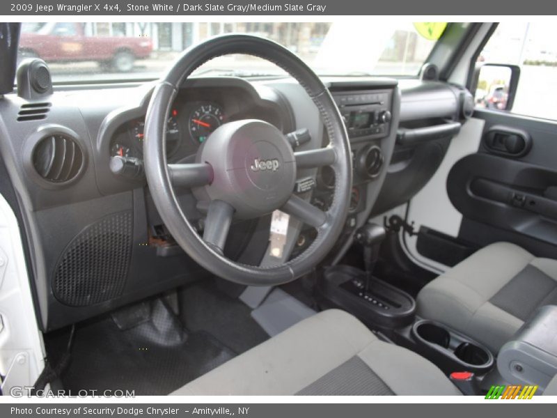 Stone White / Dark Slate Gray/Medium Slate Gray 2009 Jeep Wrangler X 4x4