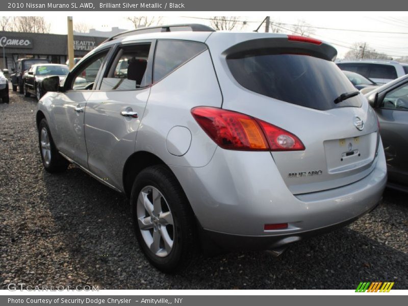 Brilliant Silver Metallic / Black 2010 Nissan Murano SL AWD