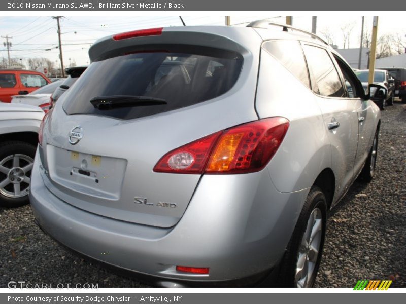 Brilliant Silver Metallic / Black 2010 Nissan Murano SL AWD