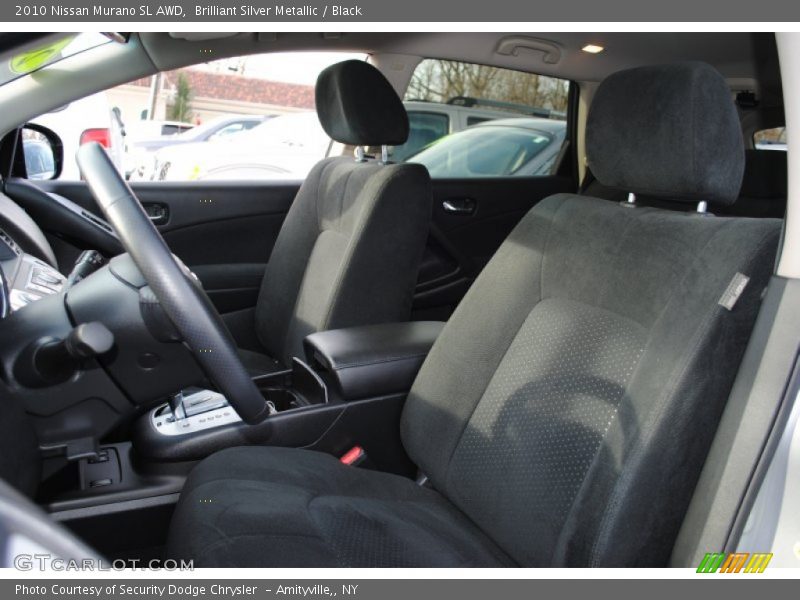 Brilliant Silver Metallic / Black 2010 Nissan Murano SL AWD