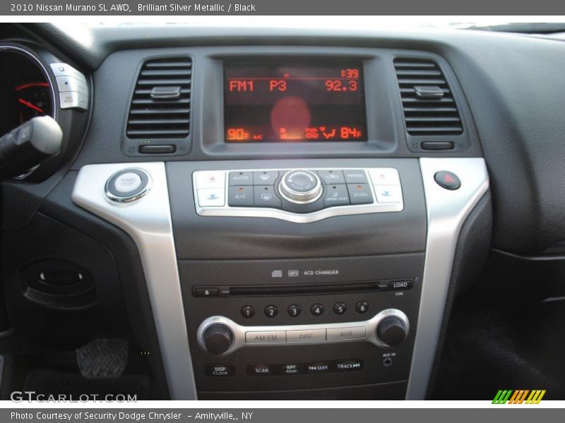 Brilliant Silver Metallic / Black 2010 Nissan Murano SL AWD