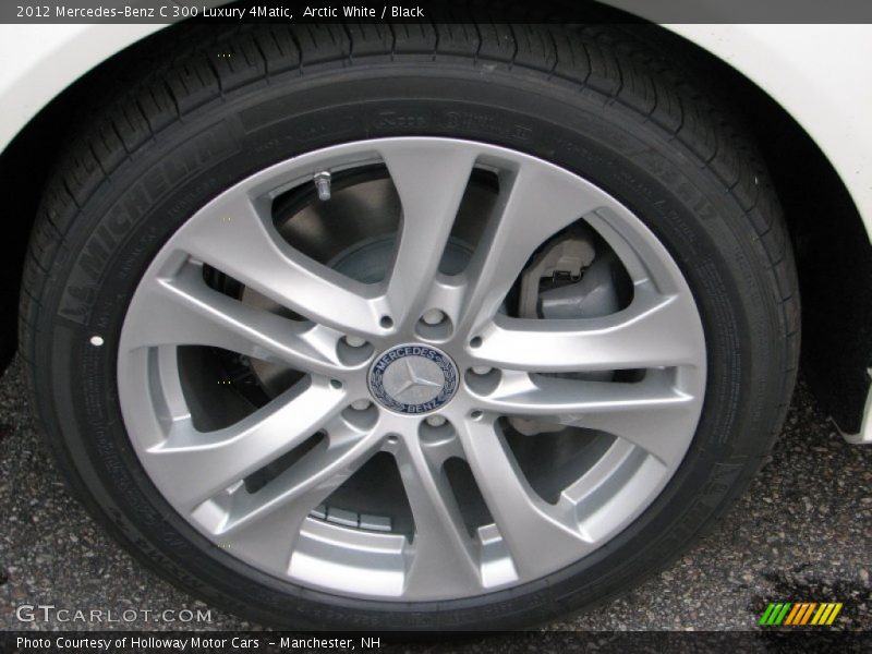 Arctic White / Black 2012 Mercedes-Benz C 300 Luxury 4Matic