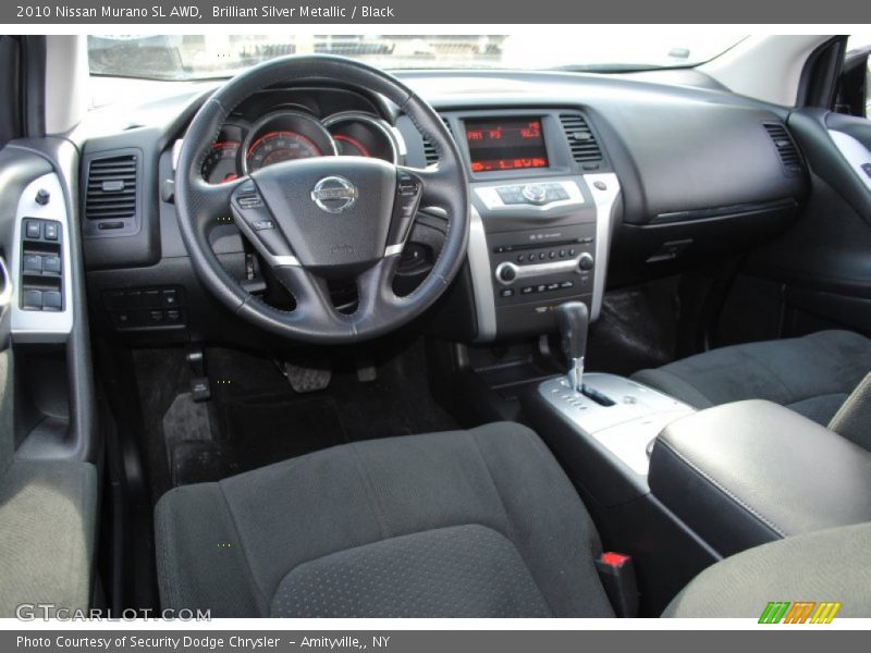 Brilliant Silver Metallic / Black 2010 Nissan Murano SL AWD