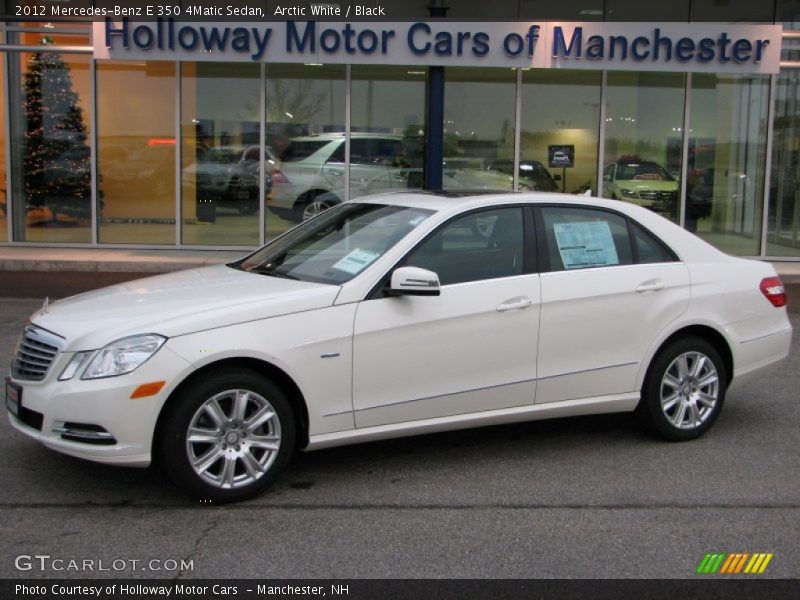 Arctic White / Black 2012 Mercedes-Benz E 350 4Matic Sedan