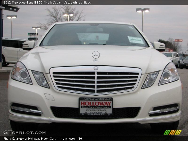 Arctic White / Black 2012 Mercedes-Benz E 350 4Matic Sedan