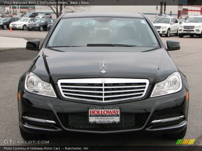 Black / Black 2012 Mercedes-Benz C 300 Luxury 4Matic