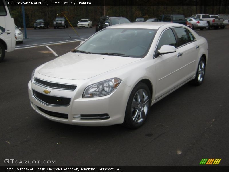 Summit White / Titanium 2012 Chevrolet Malibu LT