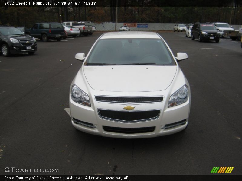 Summit White / Titanium 2012 Chevrolet Malibu LT