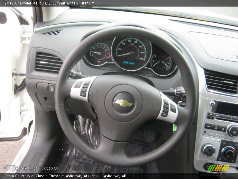 Summit White / Titanium 2012 Chevrolet Malibu LT