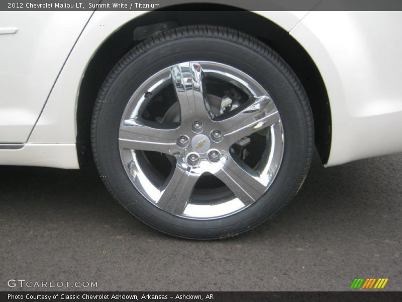 Summit White / Titanium 2012 Chevrolet Malibu LT