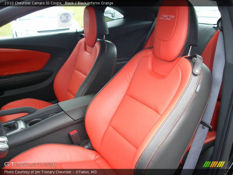  2010 Camaro SS Coupe Black/Inferno Orange Interior