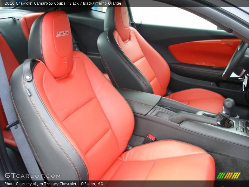 Black / Black/Inferno Orange 2010 Chevrolet Camaro SS Coupe