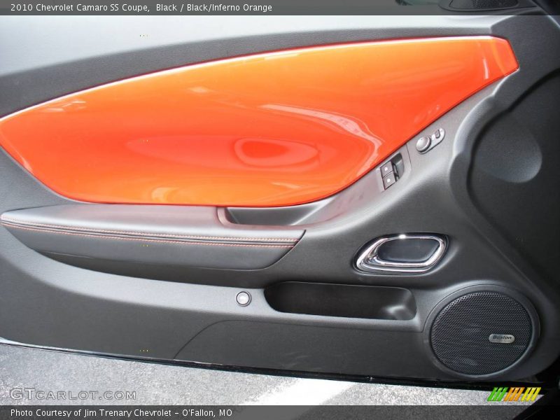 Black / Black/Inferno Orange 2010 Chevrolet Camaro SS Coupe