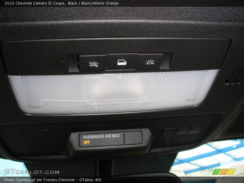 Black / Black/Inferno Orange 2010 Chevrolet Camaro SS Coupe