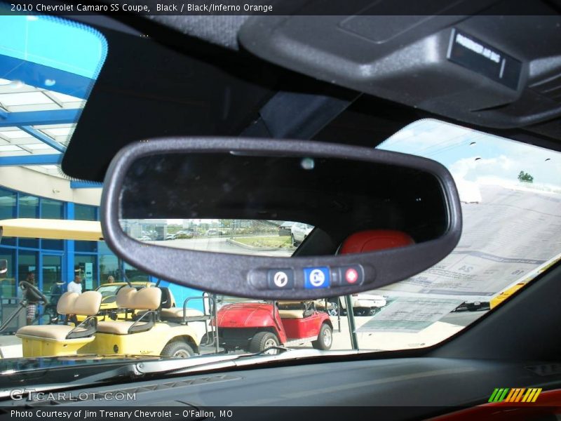 Black / Black/Inferno Orange 2010 Chevrolet Camaro SS Coupe
