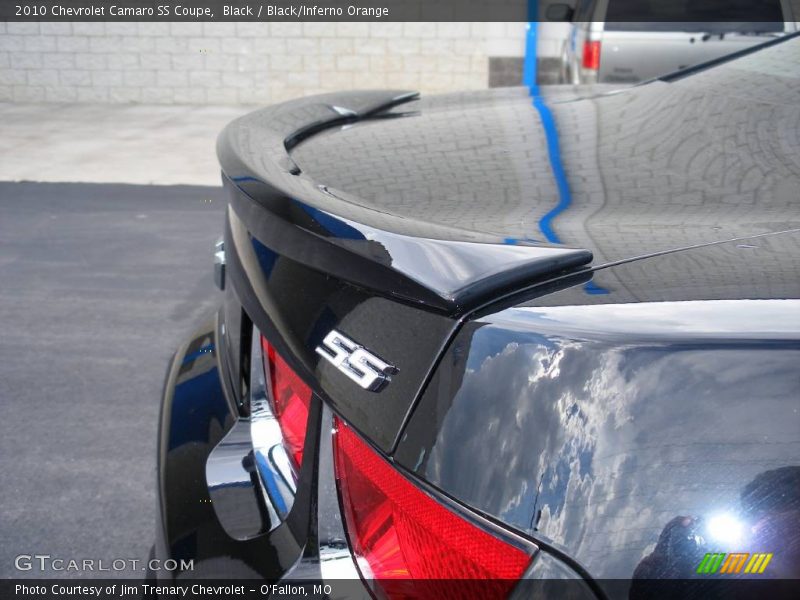 Black / Black/Inferno Orange 2010 Chevrolet Camaro SS Coupe