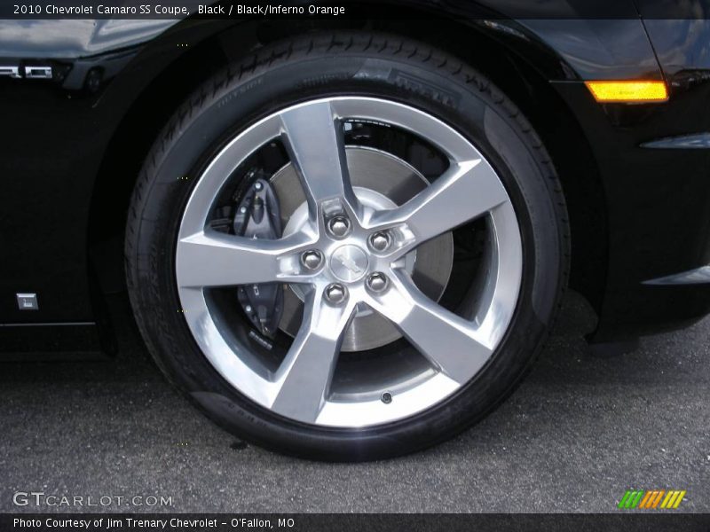 Black / Black/Inferno Orange 2010 Chevrolet Camaro SS Coupe
