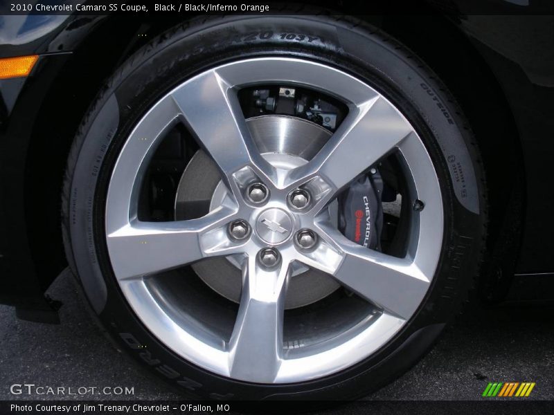 Black / Black/Inferno Orange 2010 Chevrolet Camaro SS Coupe