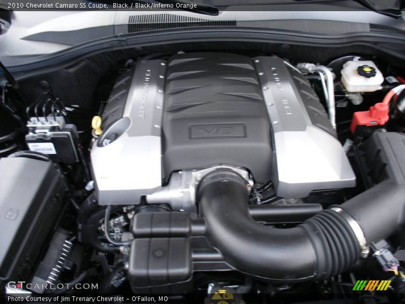 Black / Black/Inferno Orange 2010 Chevrolet Camaro SS Coupe