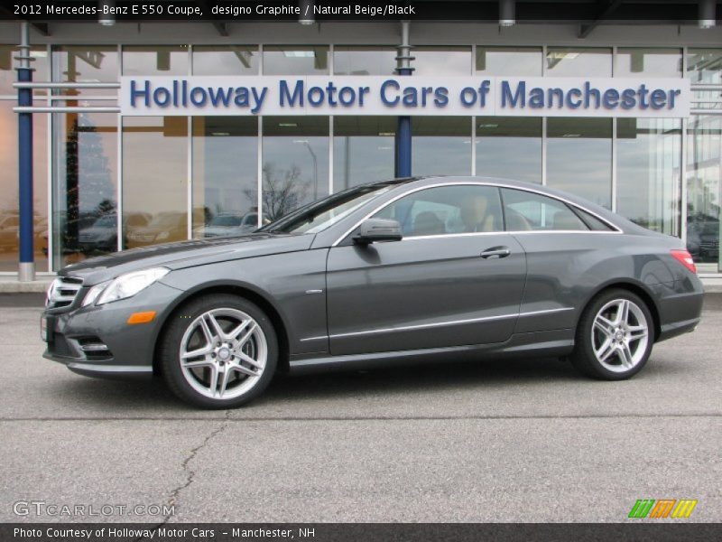 designo Graphite / Natural Beige/Black 2012 Mercedes-Benz E 550 Coupe