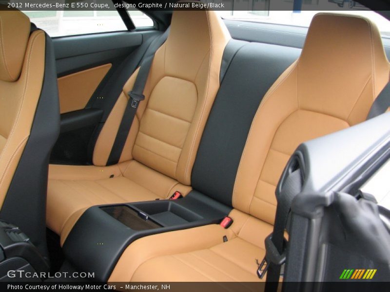 Back seats in Natural Beige - 2012 Mercedes-Benz E 550 Coupe