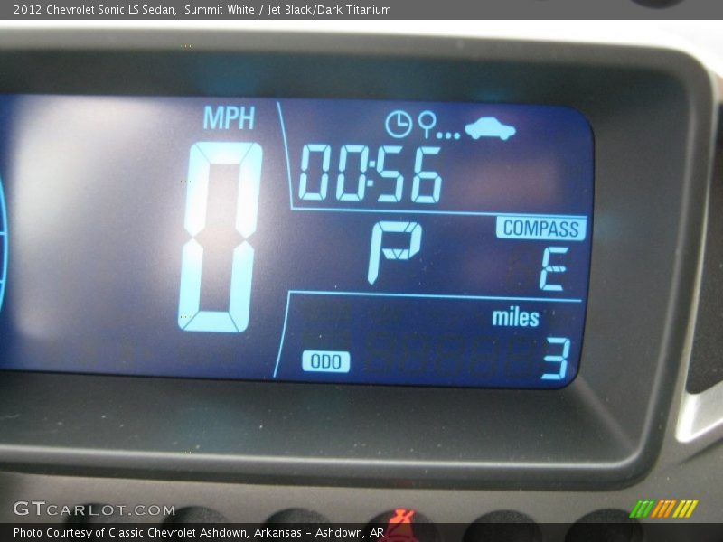Summit White / Jet Black/Dark Titanium 2012 Chevrolet Sonic LS Sedan