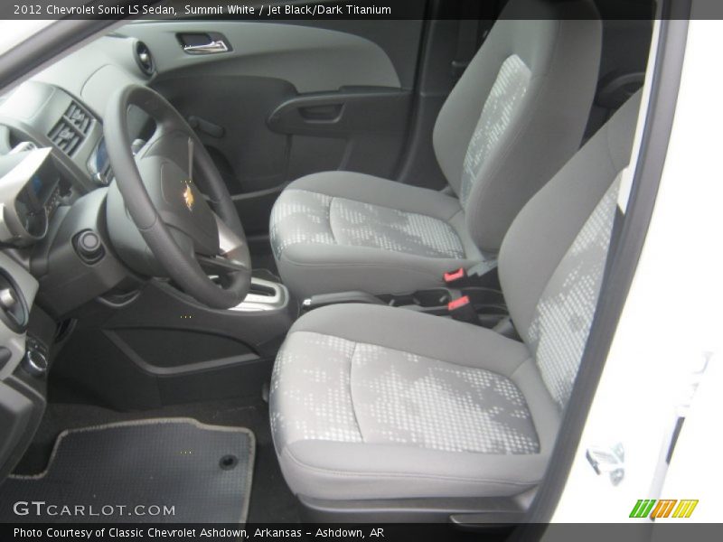 Summit White / Jet Black/Dark Titanium 2012 Chevrolet Sonic LS Sedan