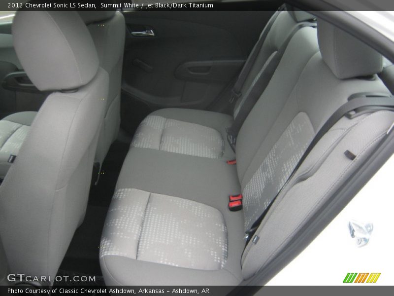 Summit White / Jet Black/Dark Titanium 2012 Chevrolet Sonic LS Sedan
