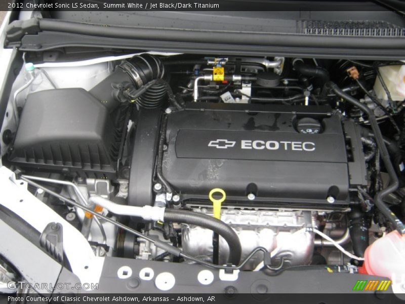  2012 Sonic LS Sedan Engine - 1.8 Liter DOHC 16-Valve VVT 4 Cylinder