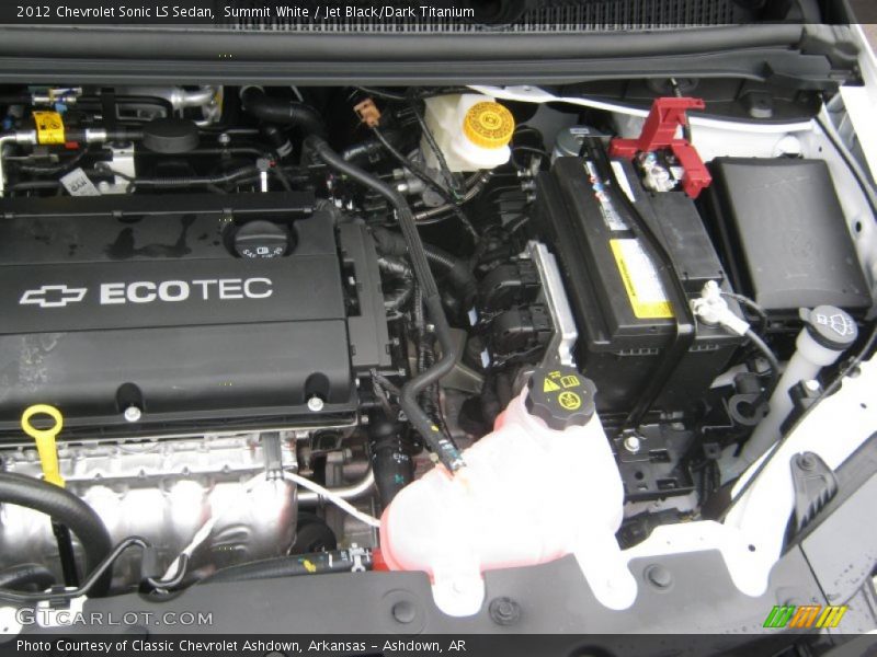  2012 Sonic LS Sedan Engine - 1.8 Liter DOHC 16-Valve VVT 4 Cylinder